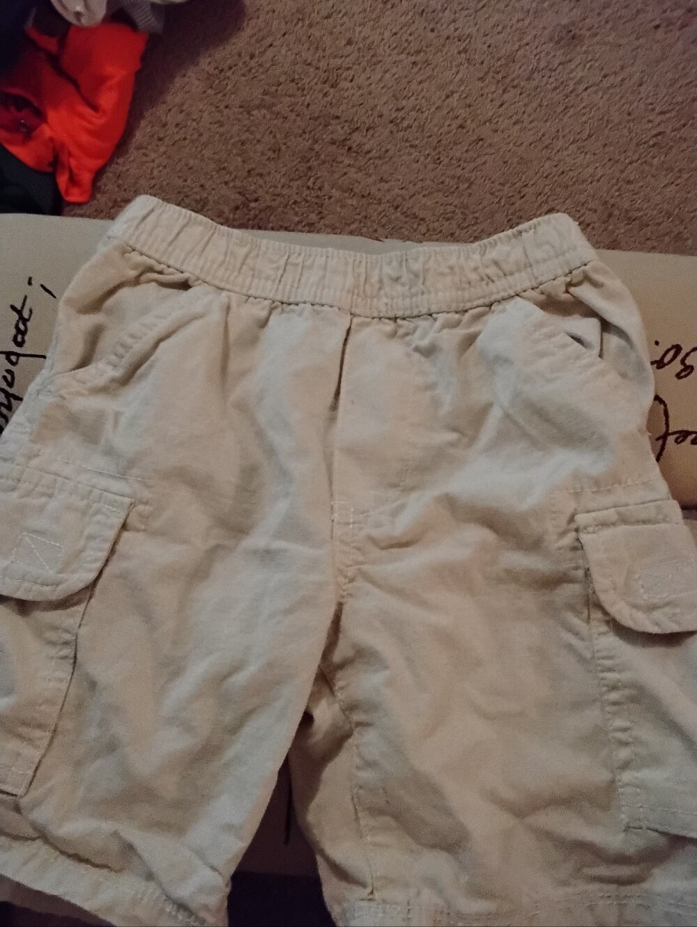 Place Kids Cargo Shorts in Beige - Elastic Waist Size 3T